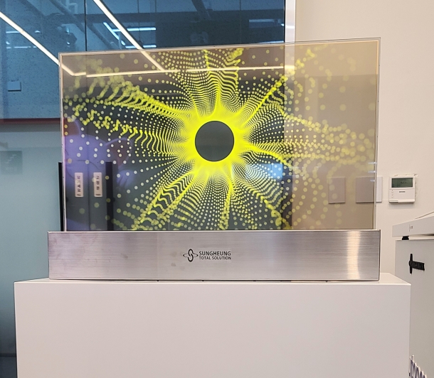 30인치 투명OLED 스텐-데스크타입