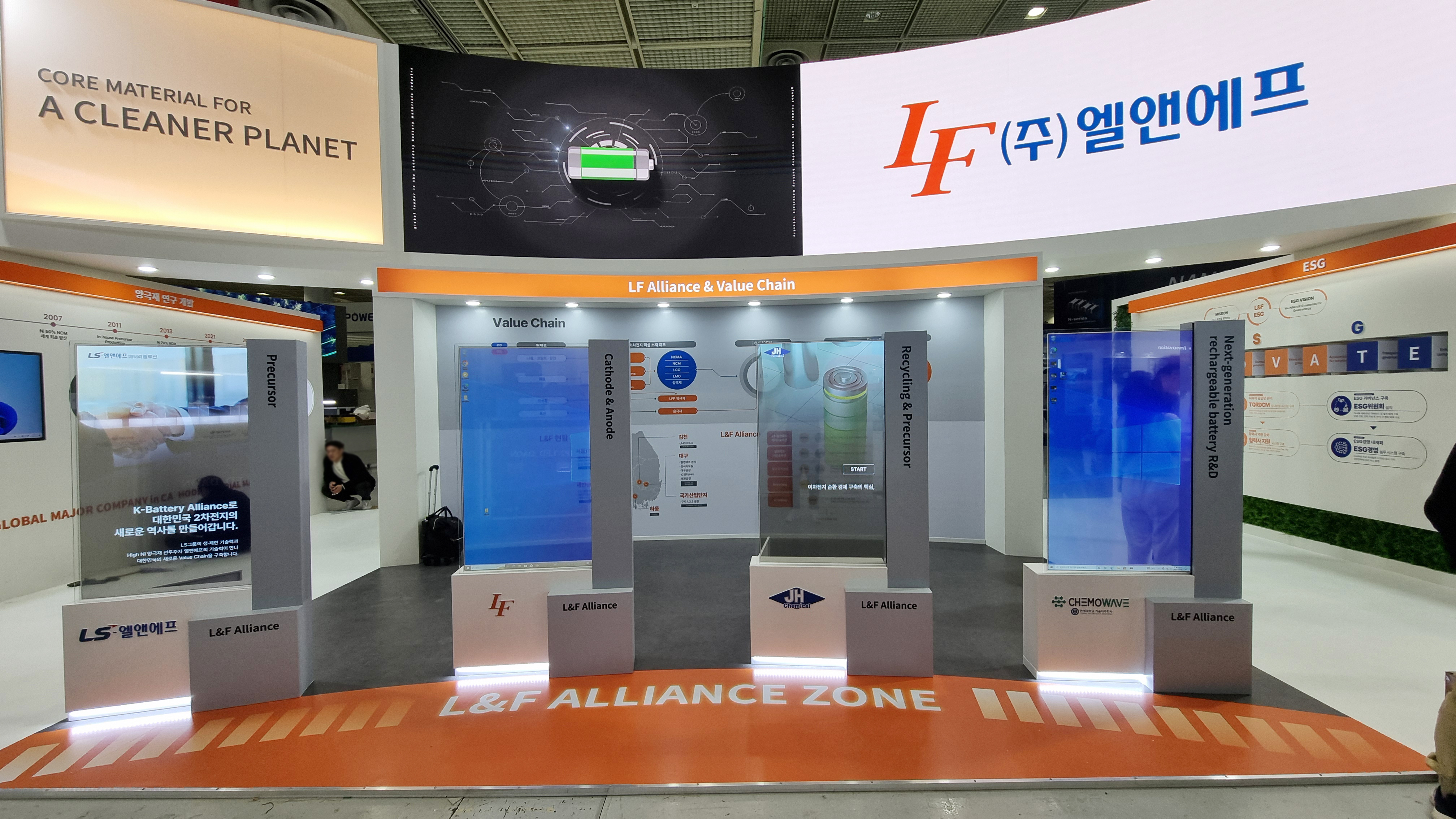 [2024.03] 55인치 세로형 터치 투명OLED 대여 - 인터배터리2024 (코엑스)